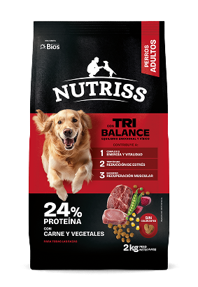 Nutriss Tribalance con Carne y Vegetales para perros adultos